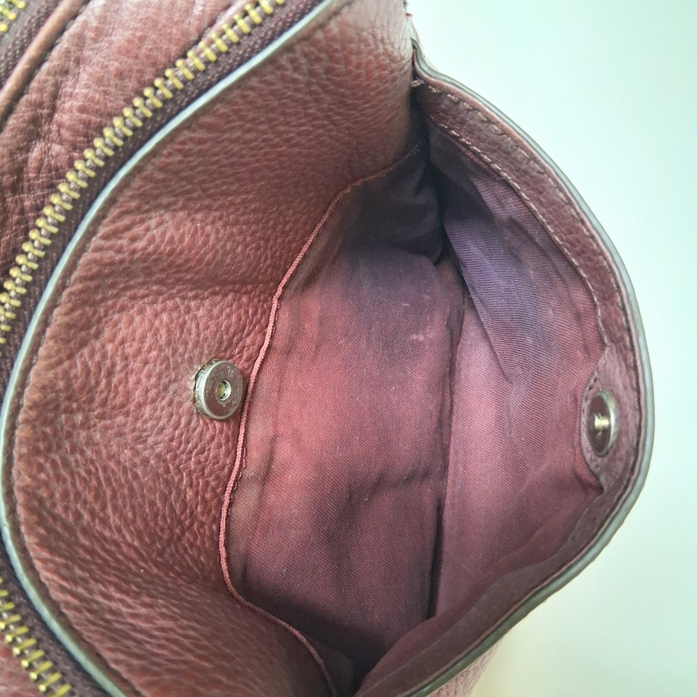 Fossil Brown Leather Crossbody Bag - Picture 10 of 10